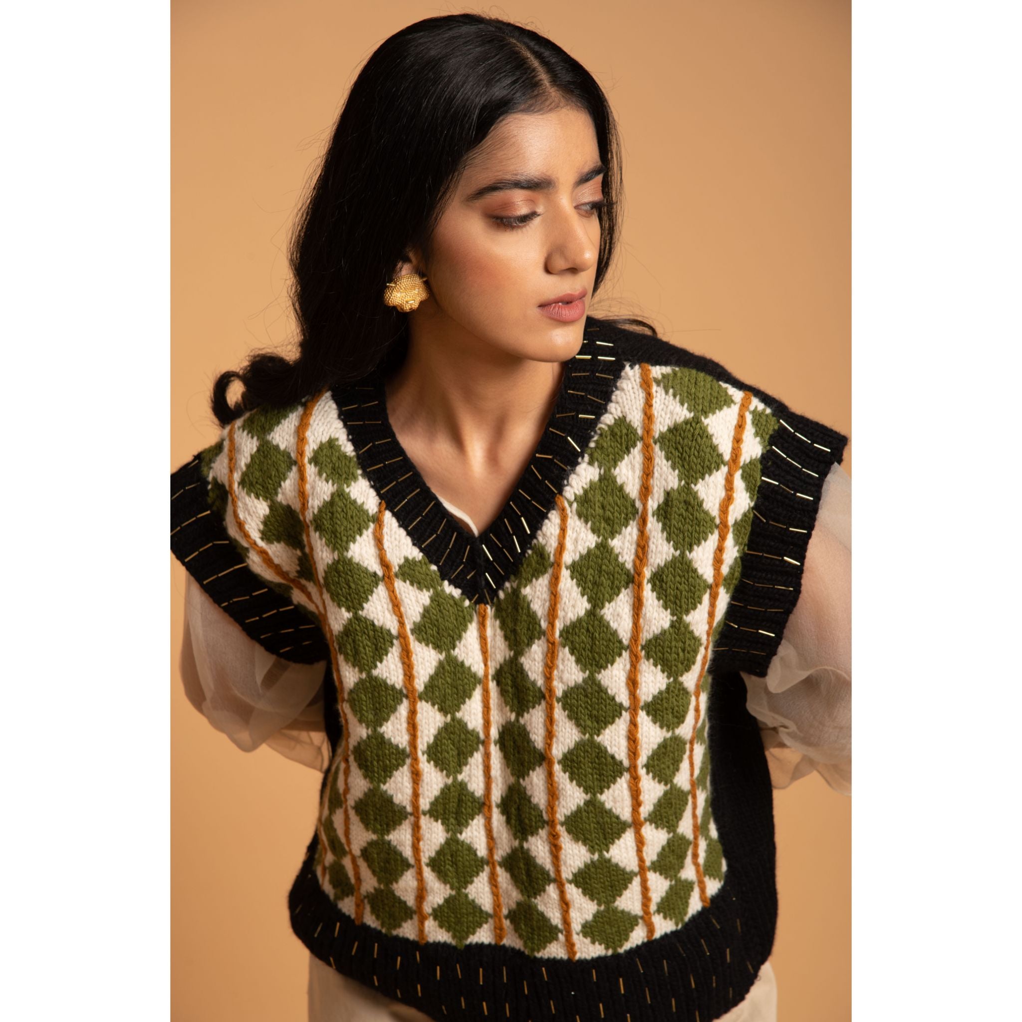 Kids Sweater Vest - Sizes 2-7 Years | V-Neck Sleeveless Acrylic Layering Piece