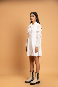 Picnic Vanilla Statement Shirt Dress