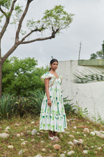 Load image into Gallery viewer, Khajoor Vol.1 Coast Tier Dress
