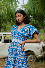 Load image into Gallery viewer, Barbecue Day Desert Bluebell Dress
