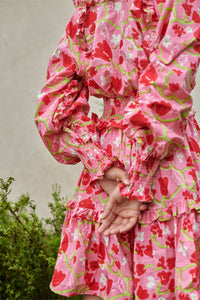 Le Blush Fleur Ruffle Baby Dress
