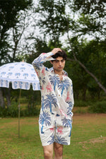 Load image into Gallery viewer, Khajoor Pink Panther Print Co-ord Set
