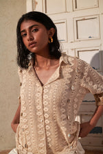 Load image into Gallery viewer, Caramel Desert Crochet Shirt
