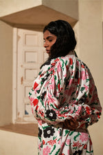 Load image into Gallery viewer, Jardin Spray Accordion Shirt Dress
