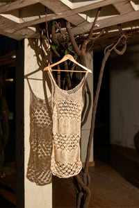 Butterfly Crochet Slip Dress