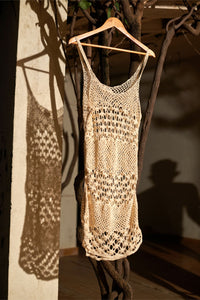 Butterfly Crochet Slip Dress