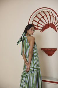 Forest Green Halter Maxi Dress