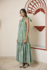 Forest Green Halter Maxi Dress