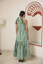 Load image into Gallery viewer, Forest Green Halter Maxi Dress
