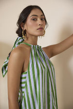 Load image into Gallery viewer, Forest Green Halter Maxi Dress

