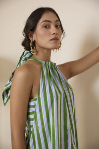 Forest Green Halter Maxi Dress
