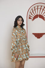 Load image into Gallery viewer, Umber Garden Ruffle Dress
