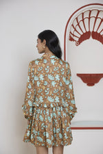 Load image into Gallery viewer, Umber Garden Ruffle Dress
