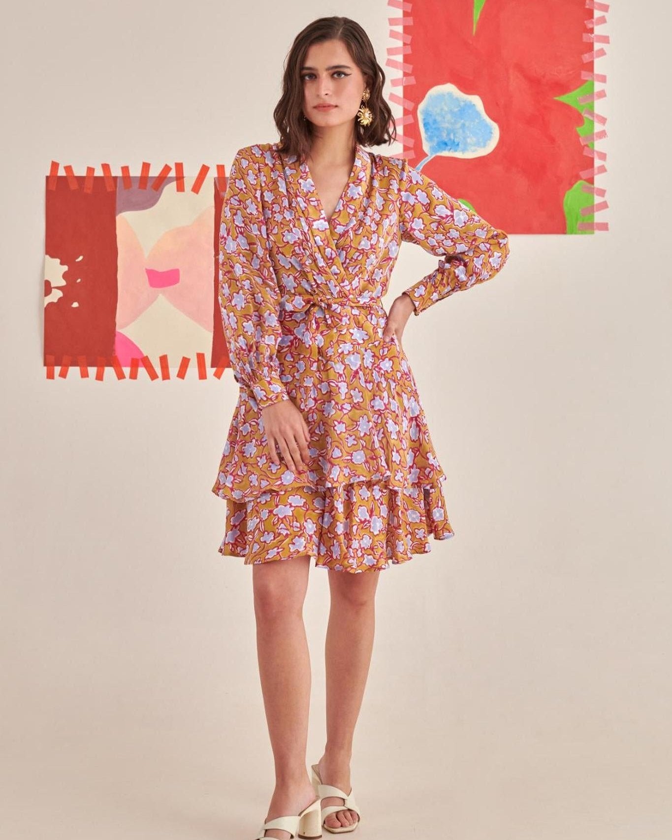 Overlapped Flair Dress