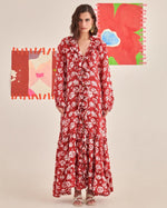 Load image into Gallery viewer, Rose Scarlet Ruffle Dress
