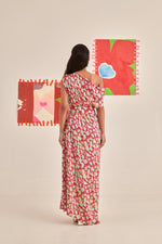 Load image into Gallery viewer, One Shoulder Draped Dress
