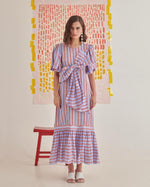 Load image into Gallery viewer, Big Bow Striper Dress
