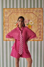 Load image into Gallery viewer, Hot pink Crochet Co-ord Set
