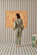 Load image into Gallery viewer, Evergreen Stripes Blazer Co-ord Set
