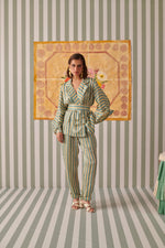 Load image into Gallery viewer, Evergreen Stripes Blazer Co-ord Set
