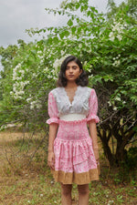 Load image into Gallery viewer, Barbie Smocked Raffia Skirt
