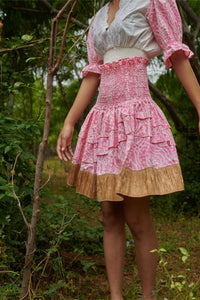 Barbie Smocked Raffia Skirt