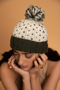 Snow Shrub Pom Pom Beanie