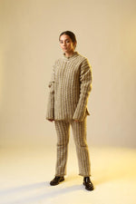 Load image into Gallery viewer, GRANNY STRIPES CROCHET TROUSERS - Khajoor
