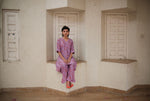 Load image into Gallery viewer, Lavender Floret Asymmetric Co-ord Set - Khajoor
